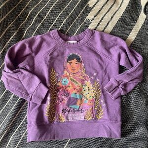 Purple Malala Piccolina Sweatshirt with Crew Neck Size 5